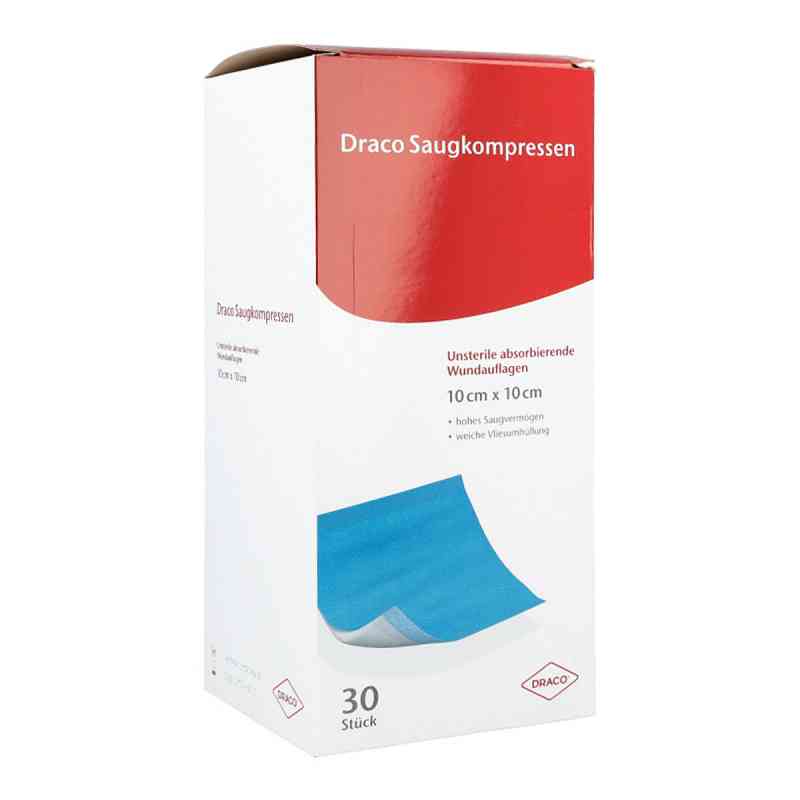 Saugkompressen unsteril 10x10cm Draco 30 stk von Dr. Ausbüttel GmbH & Co. KG PZN 00948779
