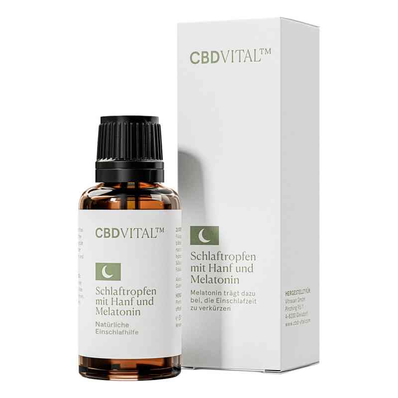 Schlaftropfen mit Hanf und Melatonin CBD VITAL 30 ml von Vitrasan GmbH PZN 16659675