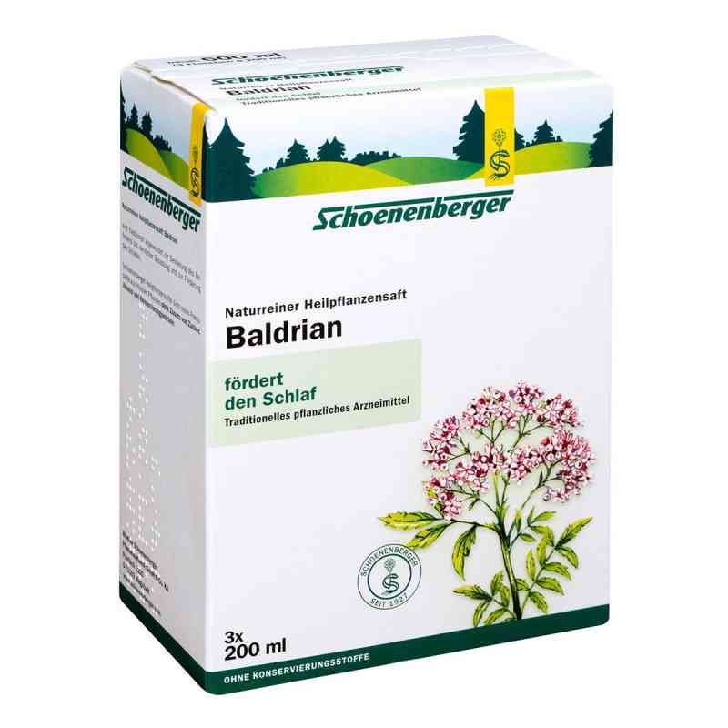 Schoenenberger Naturreiner Heilpflanzensaft Baldrian 3X200 ml von SALUS Pharma GmbH PZN 00699750