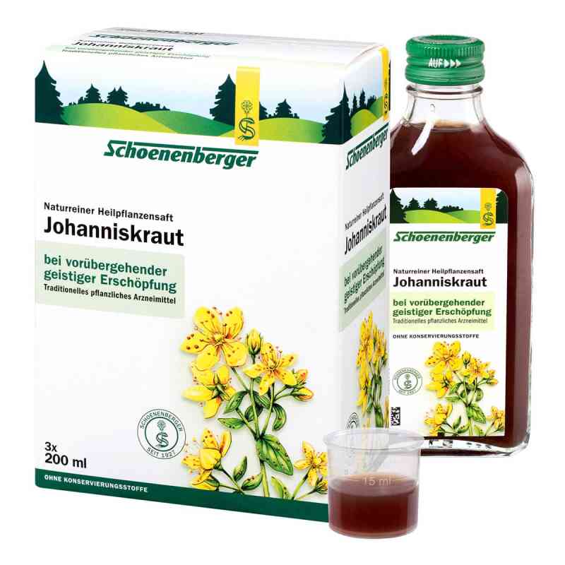 Schoenenberger Naturreiner Heilpflanzensaft Johanniskraut 3X200 ml von SALUS Pharma GmbH PZN 00699879