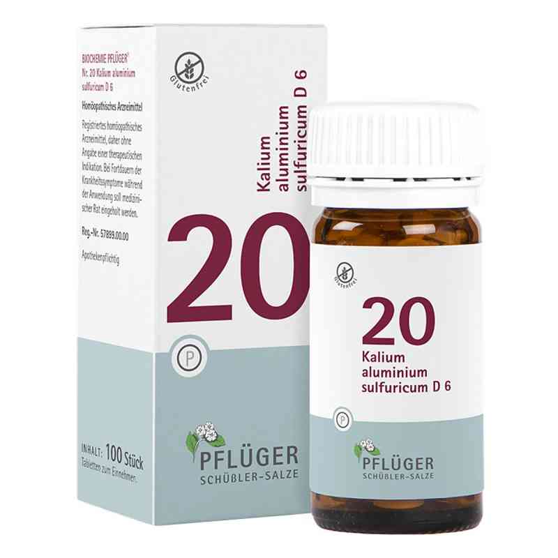 Schüßler-Salze Biochemie Pflüger 20 Kalium alum.sulf.D 6 Tbl. 100 stk von Homöopathisches Laboratorium Alexander Pflüger Gmb PZN 06322644
