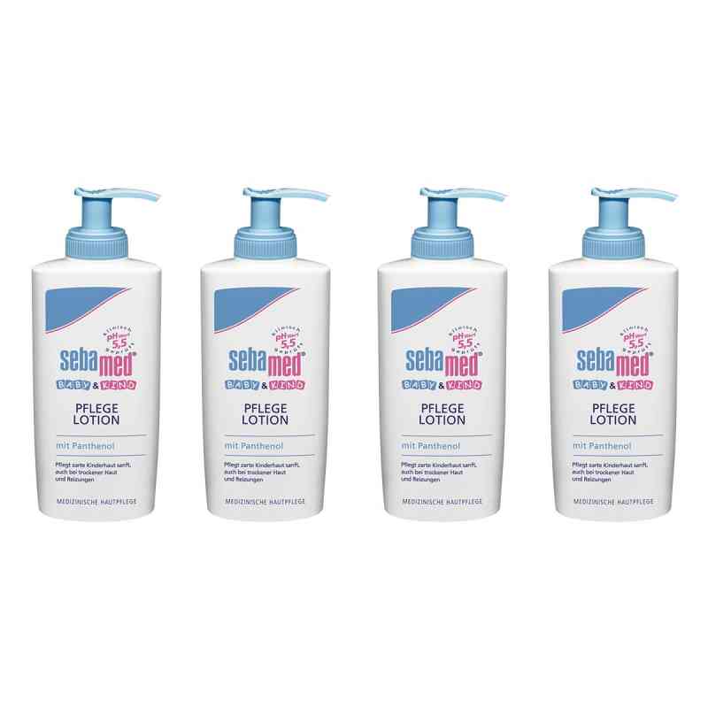 Sebamed Baby & Kind Pflegelotion 4x200 ml von Sebapharma GmbH & Co.KG PZN 08104909