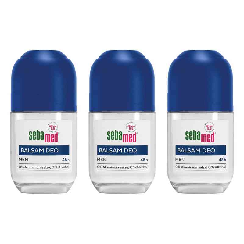 Sebamed For Men Deo Sensitiv Roll-On 3x50 ml von Sebapharma GmbH & Co.KG PZN 08104907
