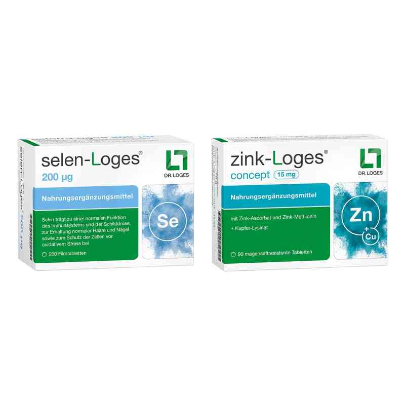 Selen-loges 200 Μg Tabletten  + Zink-loges Concept 15 Mg Tablett 1 Pck von  PZN 08105087