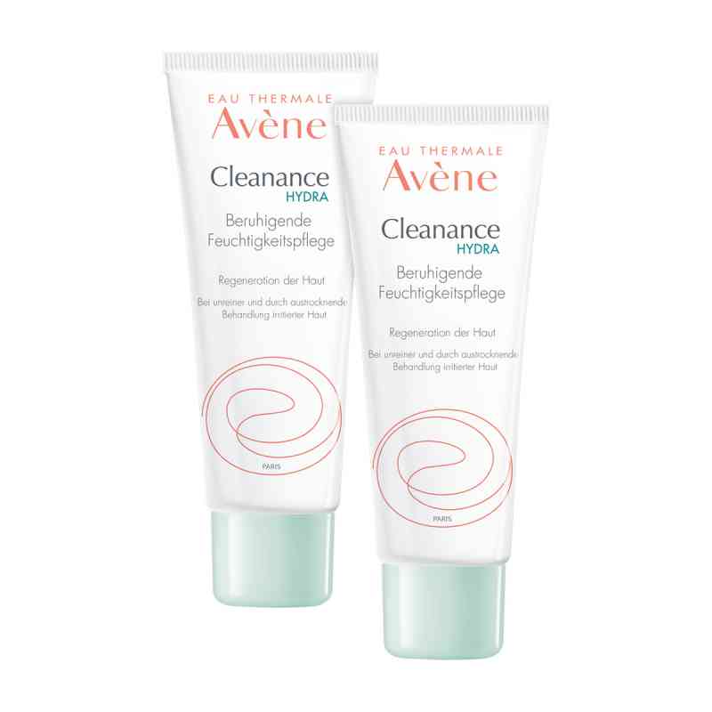Set Avene Cleanance Hydra beruhigende Feuchtigkeitspflege 2 x 40 ml von PIERRE FABRE DERMO KOSMETIK GmbH PZN 08101038