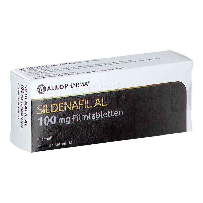 Sildenafil Al 100 mg Filmtabletten 24 stk von ALIUD Pharma GmbH PZN 10187838