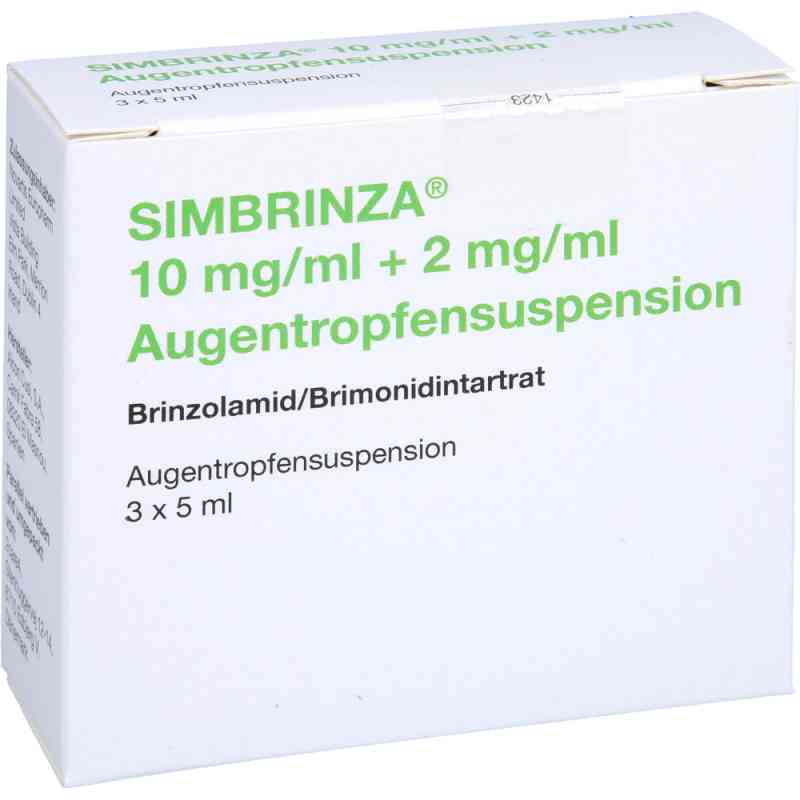 Simbrinza Color Simbrinza 10 mg/ml + 2 mg/ml Augentropfensusp. 3X5 ml