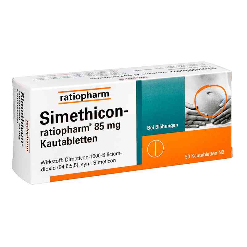 Simethicon-ratiopharm 85mg 50 stk von ratiopharm GmbH PZN 01364796