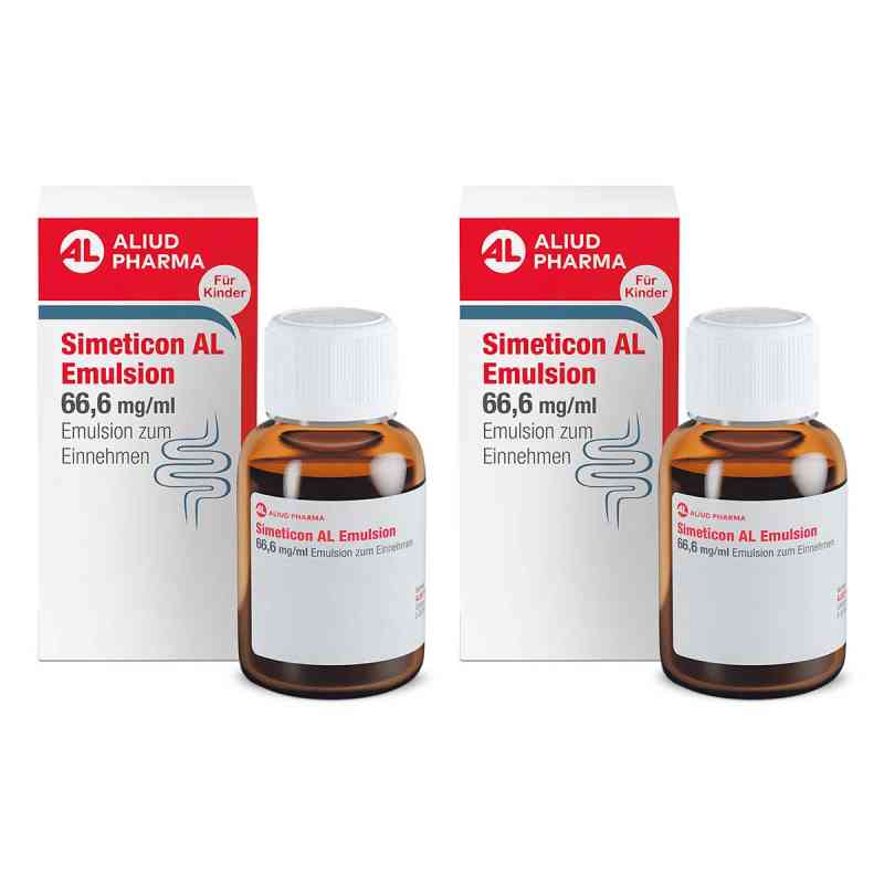 Simeticon AL Emulsion 2x50 ml von ALIUD Pharma GmbH PZN 08107750