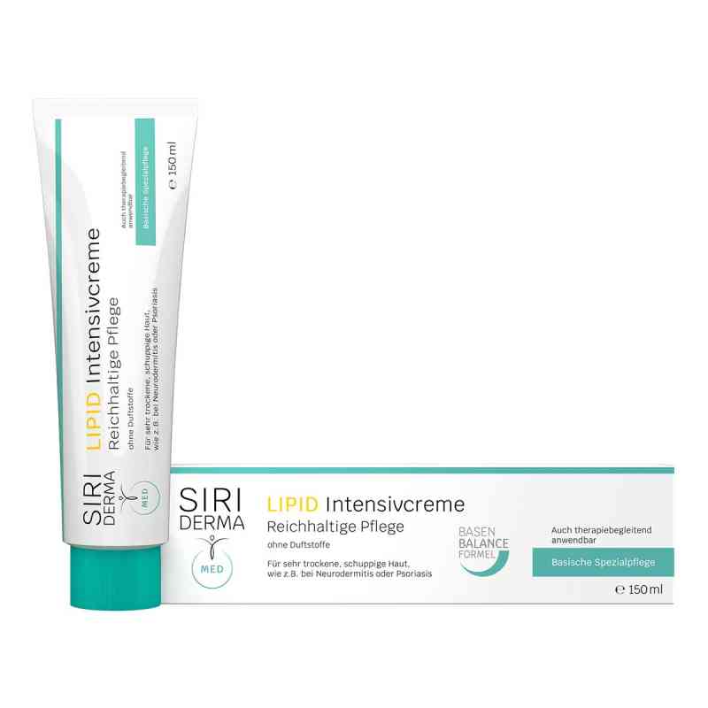 Siriderma Lipid Intensivcreme ohne Duftstoffe 150 ml von Sirius GmbH PZN 18407564