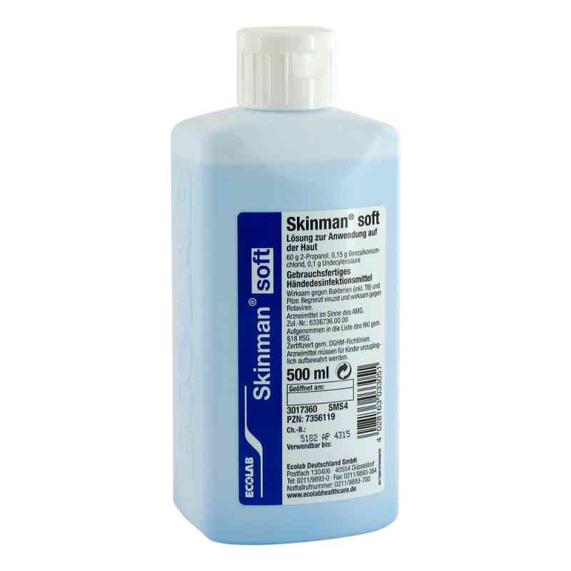 Skinman soft Händedesinfektion Spenderflasche 500 ml von Ecolab Deutschland GmbH PZN 07356119