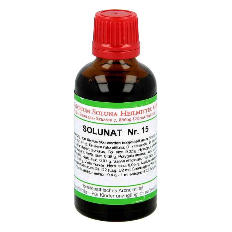 Solunat Nummer 15 Tropfen 50 ml von Laboratorium Soluna Heilmittel GmbH PZN 02941037