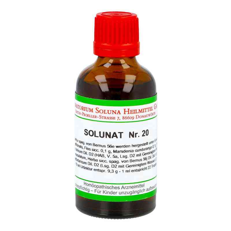 Solunat Nummer 20 Tropfen 50 ml von Laboratorium Soluna Heilmittel GmbH PZN 02943504
