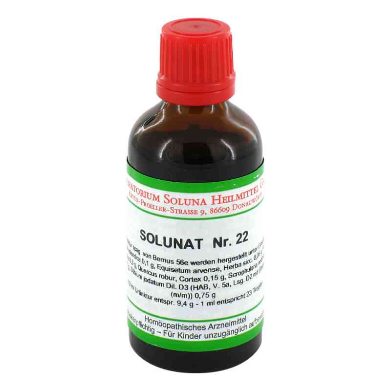 Solunat Nummer 22 Tropfen 50 ml von Laboratorium Soluna Heilmittel G PZN 02944656