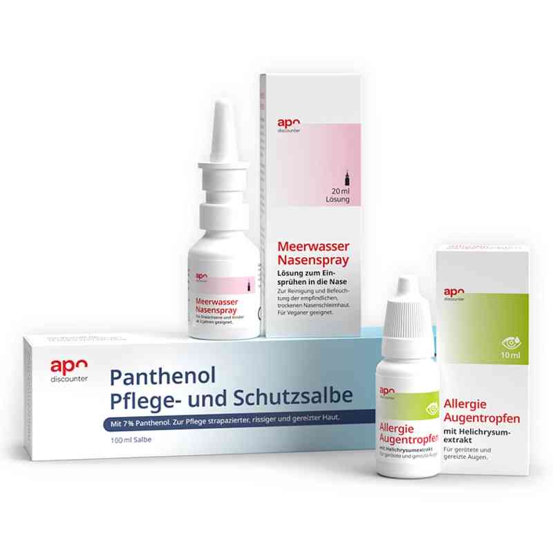 Sparset: Allergie Augentropfen + Nasenspray + Panthenolsalbe 1 Pck von  PZN 08102588