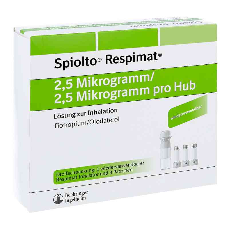 Spiolto Respimat 2,5 [my]g/2,5 [my]g Hub wiederver 3X4.0 ml von Boehringer Ingelheim Pharma GmbH PZN 13832707