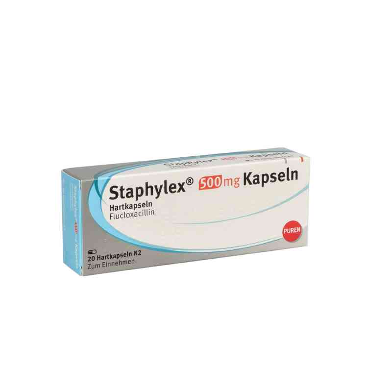Staphylex 500 mg Kapseln 20 stk von PUREN Pharma GmbH & Co. KG PZN 08630456