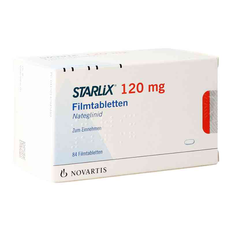 Starlix 120 Mg Filmtabletten 84 stk von NOVARTIS Pharma GmbH PZN 14294548