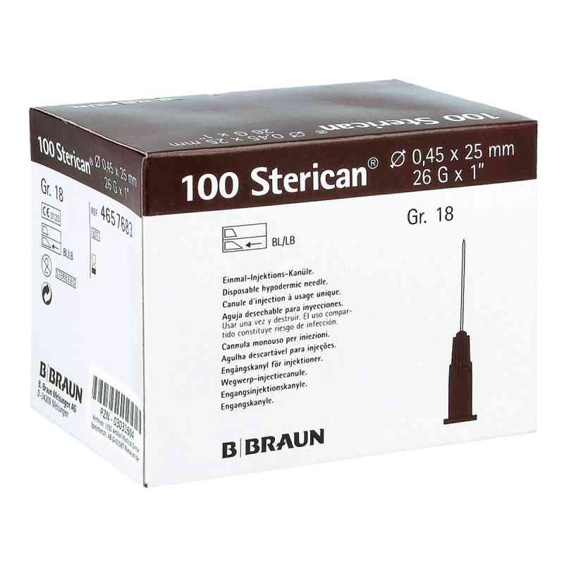 Sterican Kanüle luer-lok 0,45x25mm Größe 1 8 braun 100 stk von 1001 Artikel Medical GmbH PZN 03031604