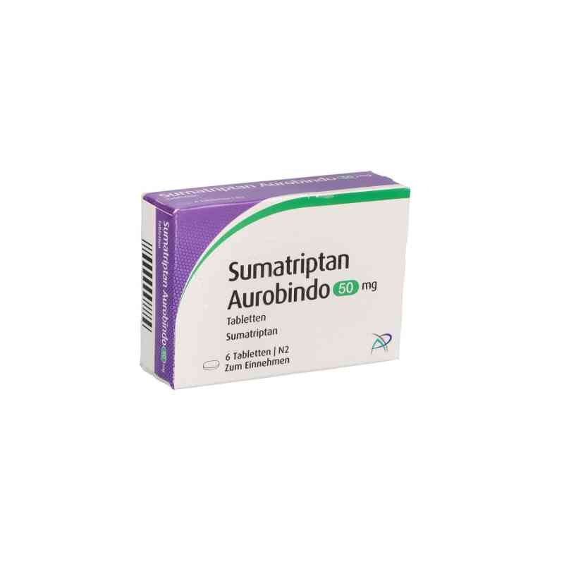 Sumatriptan Aurobindo 50mg 6 stk von PUREN Pharma GmbH & Co. KG PZN 05454326
