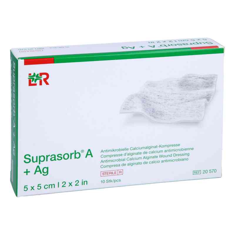 Suprasorb A+ag Antimik.cal.alginat Kompr.5x5 cm 10 stk von B2B Medical GmbH PZN 15378649