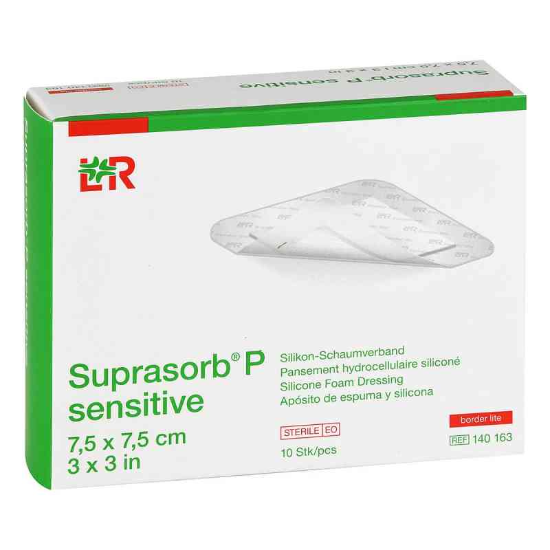 Suprasorb P sensitive Pu-schaumv.bor.lite 7,5x7,5 10 stk von ToRa Pharma GmbH PZN 16602563