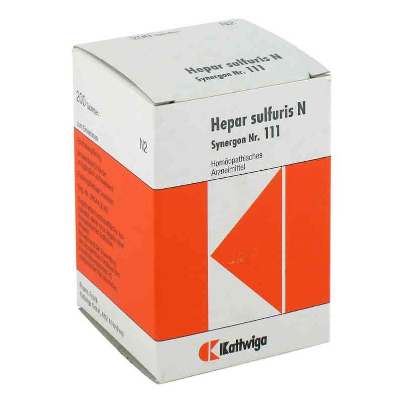 Synergon 111 Hepar sulf. N Tabletten 200 stk von Kattwiga Arzneimittel GmbH PZN 04905554
