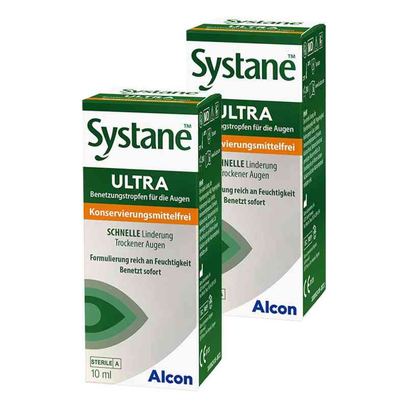 Systane Ultra ohne Konservierungsstoffe 2x10 ml von Alcon Deutschland GmbH PZN 08106058