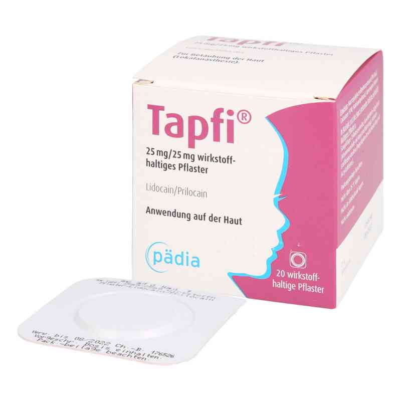Tapfi 25 mg/25 mg wirkstoffhaltiges Pflaster 20 stk von Pädia GmbH PZN 16739776