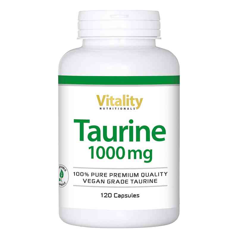 Taurine 1000mg Kapseln vegan 120 stk von Vision Healthcare B.V. PZN 18830038