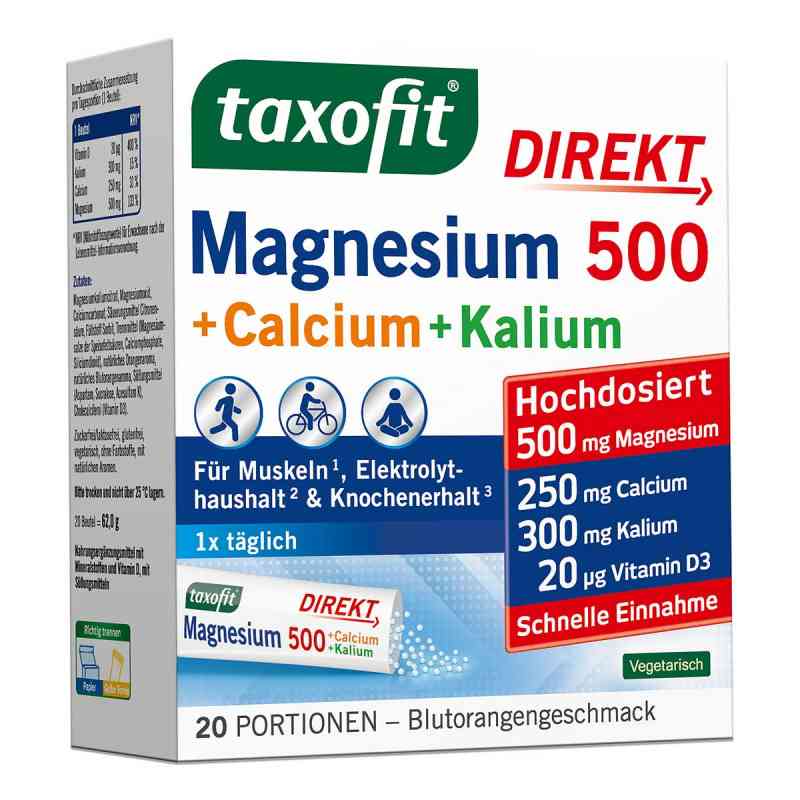taxofit® Magnesium 500 + Calcium + Kalium DIREKT 20 stk von MCM KLOSTERFRAU Vertr. GmbH PZN 18913818
