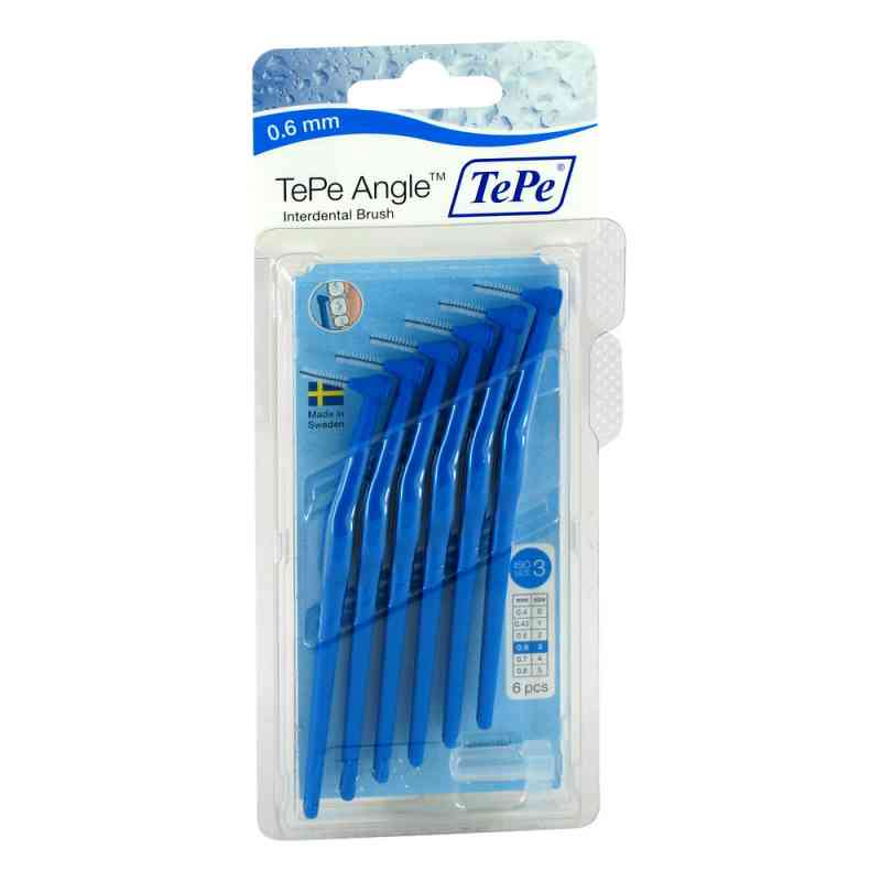 Tepe Angle Interdentalbürste 0,6mm blau 6 stk von TePe D-A-CH GmbH PZN 07708860
