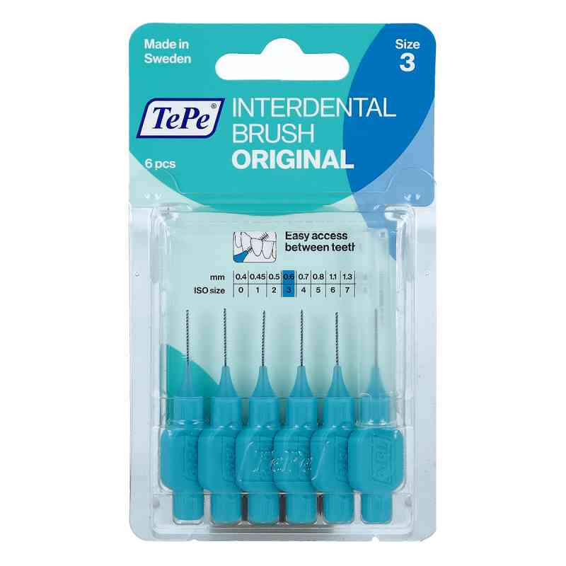 Tepe Interdentalbürste 0,6mm blau 6 stk von TePe D-A-CH GmbH PZN 07641311