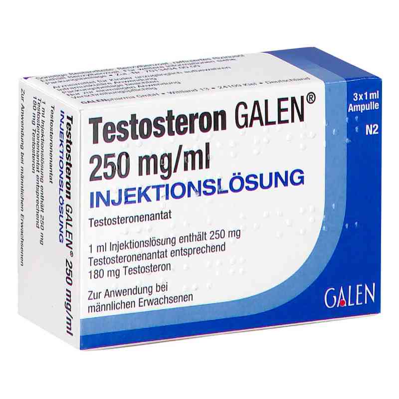 Testosteron Galen 250 Mg/ml Injektionslösung 3X1 ml von GALENpharma GmbH PZN 19823023