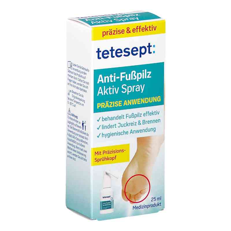 Tetesept Anti-Fußpilz Aktiv Spray 25 ml von Merz Consumer Care GmbH PZN 16128245