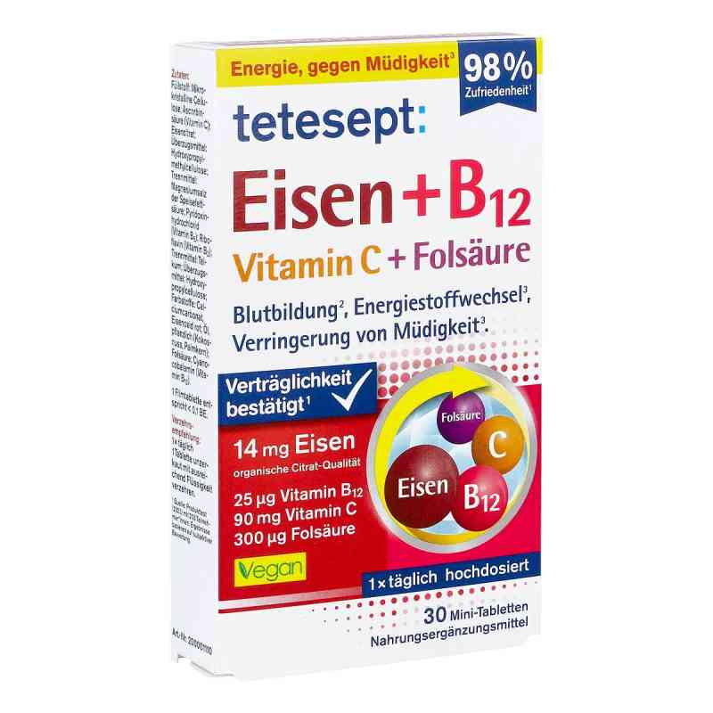 Tetesept Eisen+B12 Vitamin C+Folsäure Filmtabletten  30 stk von Merz Consumer Care GmbH PZN 18761739