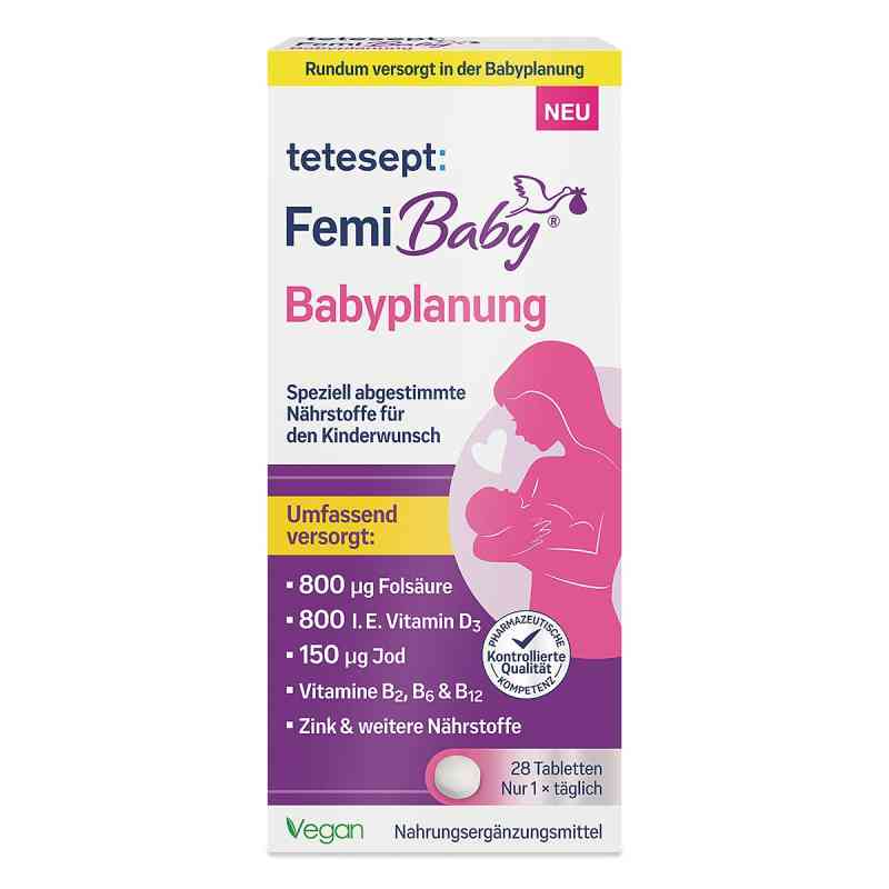Tetesept Femi Baby Babyplanung Filmtabletten 28 stk von Merz Consumer Care GmbH PZN 19205986