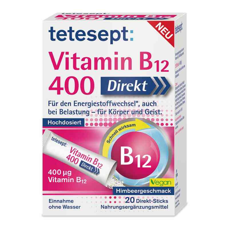 Tetesept Vitamin B12 400 Direkt Sticks 20 stk von Merz Consumer Care GmbH PZN 17841235