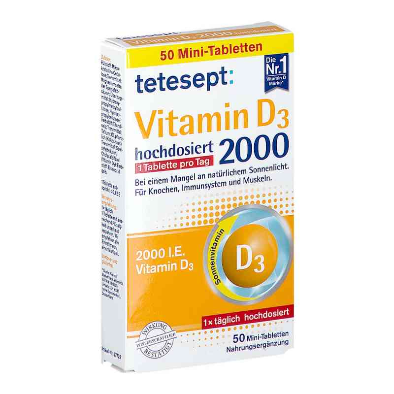 Tetesept Vitamin D3 2.000 Filmtabletten 50 stk von Merz Consumer Care GmbH PZN 11678202