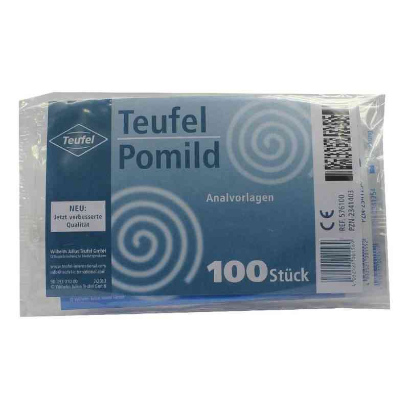 Teufel Pomild Analvorlagen 100 stk von Wilhelm Julius Teufel GmbH PZN 02341403