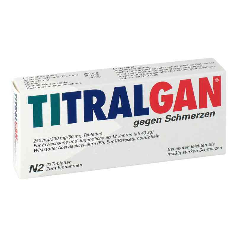 TITRALGAN gegen Schmerzen 20 stk von BERLIN-CHEMIE AG PZN 02653278