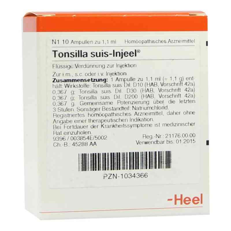 Tonsilla Suis Injeel Ampullen 10 stk von Biologische Heilmittel Heel GmbH PZN 01034366