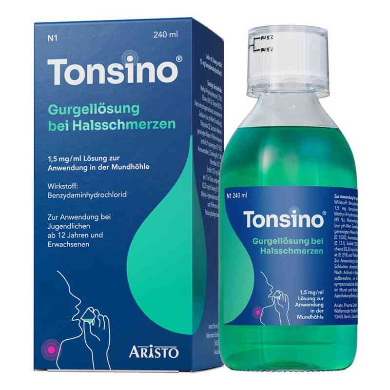 Tonsino® Gurgellösung bei Halsschmerzen 240 ml von Aristo Pharma GmbH PZN 19129995