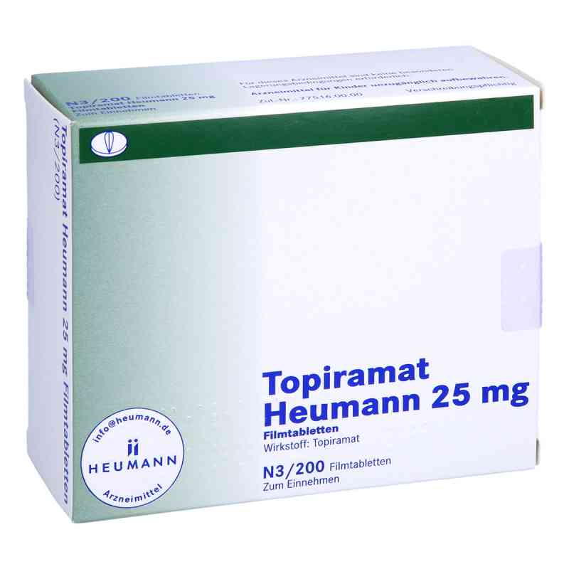 Topiramat Heumann 25 mg Filmtabletten 200 stk von HEUMANN PHARMA GmbH & Co. Generi PZN 03327492