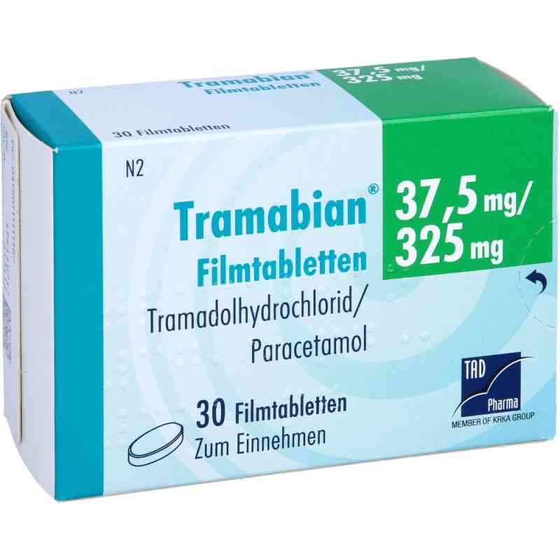 Tramabian 37,5 mg/325 mg Filmtabletten 30 stk von TAD Pharma GmbH PZN 11111116