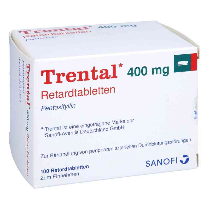 Trental 400 Retardtabletten 100 stk von kohlpharma GmbH PZN 02857207