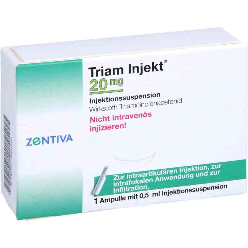 Triam Injekt 20 mg Kristallsuspension in Ampullen 1X0.5 ml von Zentiva Pharma GmbH PZN 02395008