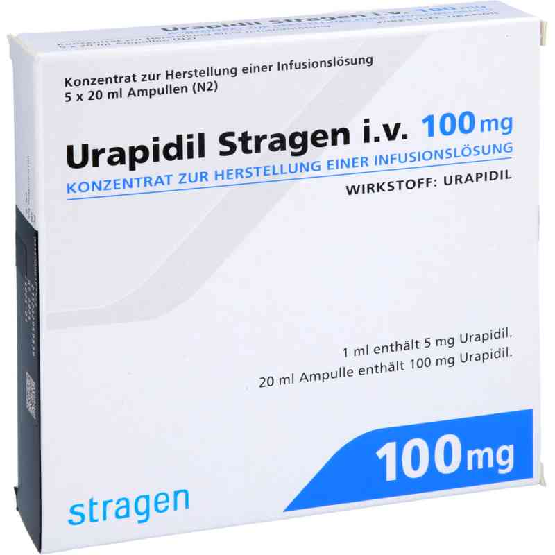 Urapidil Stragen intravenös 100 mg Ampullen 5 stk von Stragen Pharma GmbH PZN 09615772