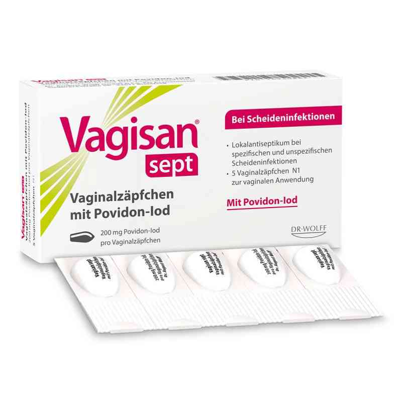 Vagisan Sept Vaginalzäpfchen Mit Povidon-Iod 5 stk von Dr. August Wolff GmbH & Co. KG Arzneimittel PZN 16930882