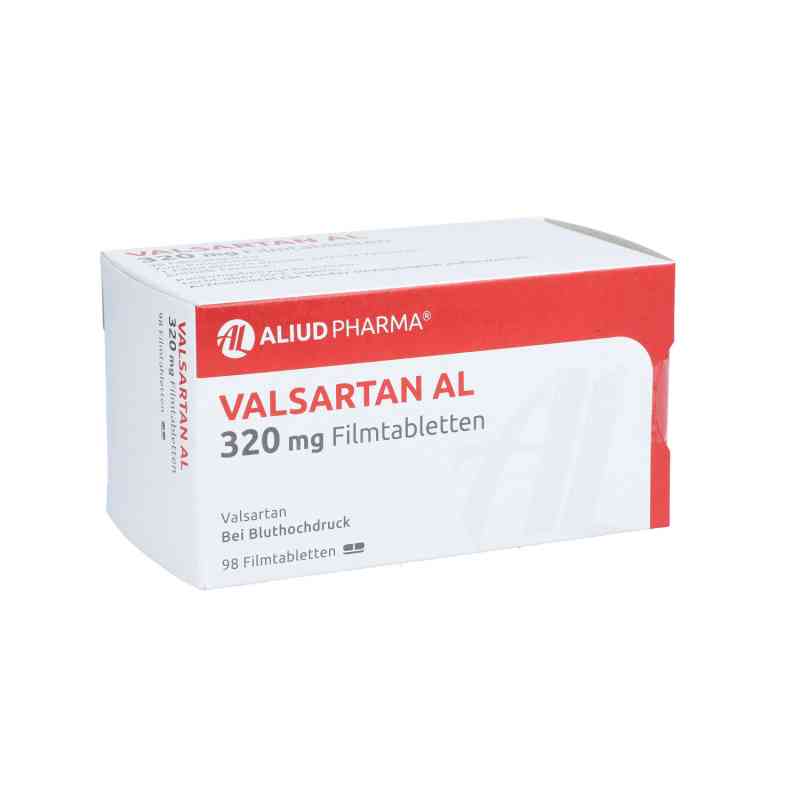 Valsartan Al 320 mg Filmtabletten 98 stk von ALIUD Pharma GmbH PZN 07758438